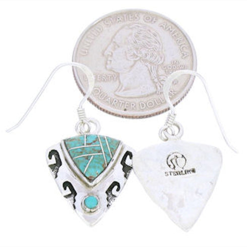 Genuine Sterling Silver Turquoise Earrings GS75831